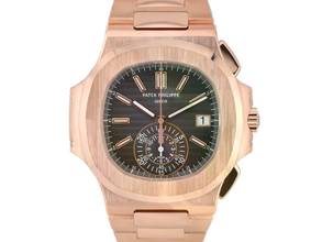 Thumbnail von Patek Philippe Nautilus 5980/1R Rose Gold Chronograph - Full Set Like New 2014
