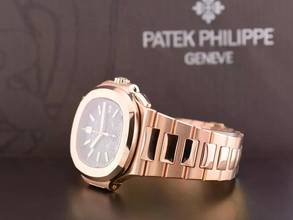 Thumbnail von Patek Philippe Nautilus 5980/1R Rose Gold Chronograph - Full Set Like New 2014