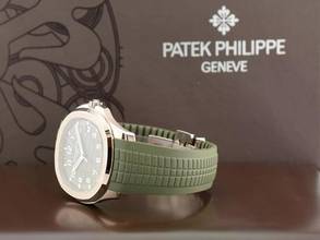 Thumbnail von Patek Philippe Aquanaut 5168g-010 Green & White Gold - Like New Ita 2021