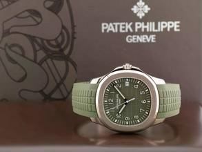 Thumbnail von Patek Philippe Aquanaut 5168g-010 Green & White Gold - Like New Ita 2021