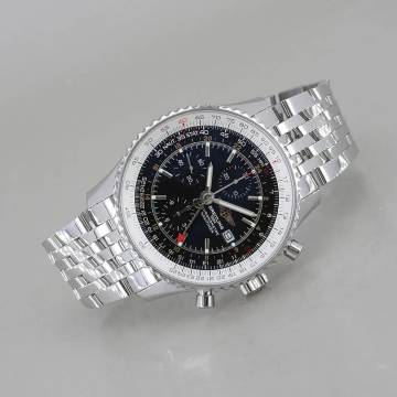 Breitling Navitimer World Automatik Chronometer Ø 46 mm Edelstahl Top Zustand