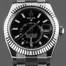 ロレックス Sky-Dweller ブラックダイヤル フルセット LC 100