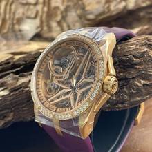 Thumbnail von Roger Dubuis Excalibur Excalibur Monobalancier Rose - with brilliant setting - NEW ITEM - FULL SET 2026