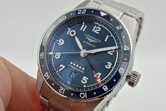 Thumbnail von Longines Spirit Zulu Time GMT L38124936 Blue Bezel