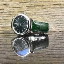 Thumbnail von IWC Portofino Automatic 34 Automatic Green Diamond Dial - Folding Clasp - Full Set - Steel