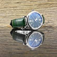 Thumbnail von IWC Portofino Automatic 34 Automatic Green Diamond Dial - Folding Clasp - Full Set - Steel