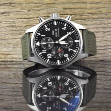 IWC フライヤーウォッチ クロノグラフ パイロット クロノグラフ IW377709 ブラックダイヤル - 未研磨 - フルセット - 自動巻き