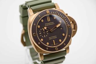 Thumbnail von Panerai Submersible perfect LC 100 full set with original purchase receipt from 2022