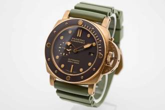 Thumbnail von Panerai Submersible perfect LC 100 full set with original purchase receipt from 2022