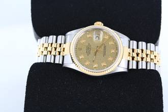 Thumbnail von Rolex Datejust 36 REF.16233//FULL SET//LC100//1997//DIAMONDS//#774