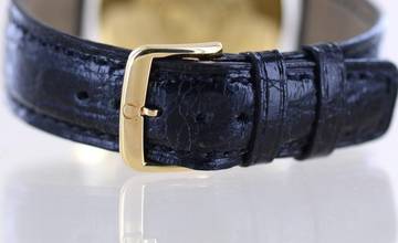Thumbnail von Omega Seamaster Automatic Silver No Date Onyx Marker Vintage 18K Gold rar