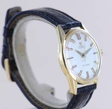 Thumbnail von Omega Seamaster Automatic Silver No Date Onyx Marker Vintage 18K Gold rar