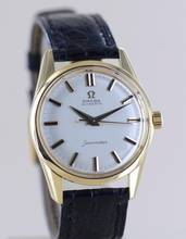 Thumbnail von Omega Seamaster Automatic Silver No Date Onyx Marker Vintage 18K Gold rar