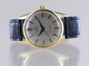 Thumbnail von Omega Seamaster Automatic Silver No Date Onyx Marker Vintage 18K Gold rar