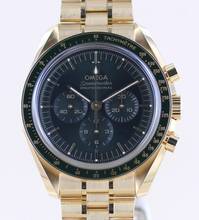 オメガ スピードマスター プロフェッショナル ムーンウォッチ クロノグラフ 18K ムーンシャインゴールド グリーンダイヤル 42 B+P