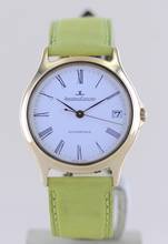 Thumbnail von Jaeger-LeCoultre Heraion Date 18K Gold Dresswatch 34mm Leather Strap Cal 889 rare