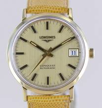 Longines Conquest Automatic UltraChron Hi-Beat 18K Gold Vintage rar