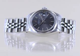 Thumbnail von Rolex Lady-Datejust Date grey index dial Jubiléband 26mm polished Bezel
