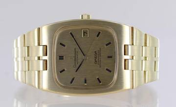 Thumbnail von Omega Constellation Automatic COSC Vintage 18K Gold Goldband Luxus rar