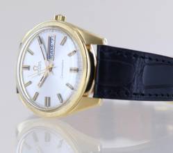 Thumbnail von Omega Seamaster Automatic Onyx Marker Dial Vintage 18K Gold rar