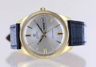 Thumbnail von Omega Seamaster Automatic Onyx Marker Dial Vintage 18K Gold rar