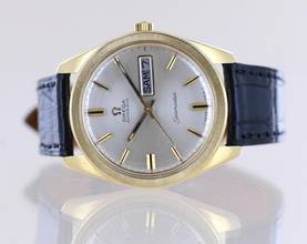 Thumbnail von Omega Seamaster Automatic Onyx Marker Dial Vintage 18K Gold rar
