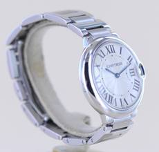 Thumbnail von Cartier Ballon Bleu Steel Automatic Klassiker Luxusuhr Silver roman dial 36mm Unisex B+P