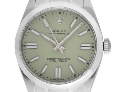  Rolex Oyster Perpetual Pistachio Ref.134300 2026 Full Set Ungetragen Oyster Perpetual Pistachio 
