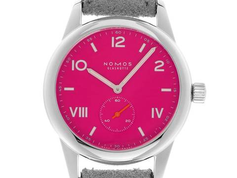  NOMOS Glashütte Club Campus Deep Pink Ref.711 2026 Full Set Neu Club Campus Deep Pink 