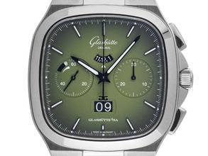 Thumbnail von Glashütte Original Seventies Chronograph Panorama Date Ref.1-37-02-09-02-70 2026 Full Set Unworn Seventies Chronograph Panorama Date Green Dial