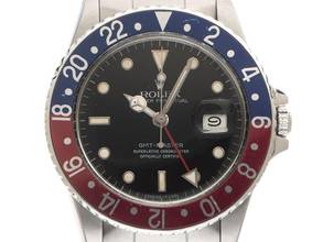 Thumbnail von Rolex GMT-Master Pepsi open 6/9 Ref.1675 1984 Box&Beschreibung Original Vintage Unpoliert GMT Master Pepsi open 6/9 Oyster Armband