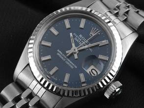 Thumbnail von Rolex Lady-Datejust Ref.69174 open 6/9 1974 Box&Beschreibung Original Vintage Unpoliert Datejust Lady open 6/9 Stahl 18kt Weißgold Jubil Armband
