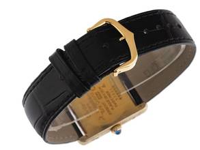 Thumbnail von Cartier Tank Vermeil Ref.590005 1991 Full Set Original Vintage Unpoliert Tank Vermeil