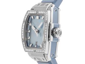 Thumbnail von Hublot Big Bang Unico Ref.682.SX.717B.RX.1204 2026 Full Set Unworn Spirit of Big Bang Steel Coal Blue Lady Diamonds 0.88ct Rubber Folding Clasp