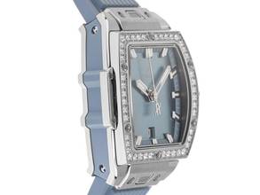Thumbnail von Hublot Big Bang Unico Ref.682.SX.717B.RX.1204 2026 Full Set Unworn Spirit of Big Bang Steel Coal Blue Lady Diamonds 0.88ct Rubber Folding Clasp