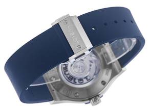 Thumbnail von Hublot Classic Fusion Blue Titanium Ref.542.NX.7170.RX 2026 Full Set Unworn Classic Fusion Titanium Blue Rubber Folding Clasp