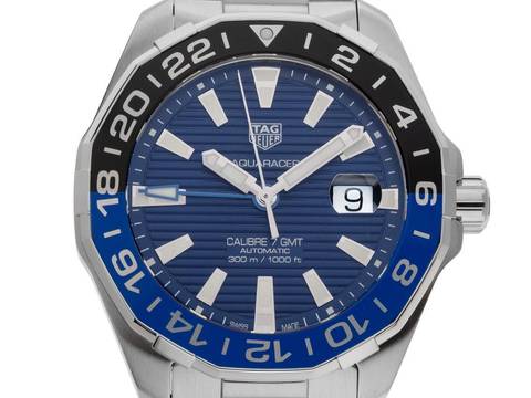  TAG Heuer Aquaracer 300M Calibre 7 GMT Ref.WAY201T.BA0927 Bj.2022 Full Set sehr gut Vintage Aquaracer 