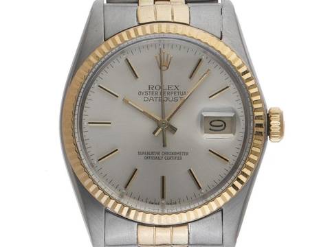  Rolex Datejust 36 Ref.16013 Bj.1985 Full Set sehr gut Vintage Datejust open 6/9 Jubilé Armband 