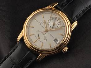 Thumbnail von Carl F. Bucherer Archimedes GMT Power Reserve Ref.10.021 Bj.1996 original Box Original Vintage Unpoliert Archimedes GMT Power Reserve 18kt Gelbgold Krokoleder Faltschließe 81g