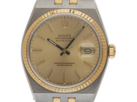 Rolex Datejust Oysterquartz Ref.17013 Bj.1987 Full Set sehr gut Vintage Oysterquartz open 6/9 
