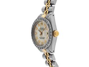 Thumbnail von Rolex Lady-Datejust Ref.6917 1977 Box&Beschreibung Original unpoliert Datejust Lady open 6/9 Diamanten 0,60ct Perlmutt