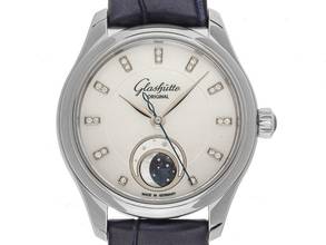 Thumbnail von Glashütte Original Lady Serenade Luna Ref.1-35-14-02-02-04 Year 2026 Full Set Unworn Serenade Luna Mother-of-Pearl Diamonds Crocodile Leather Folding Clasp