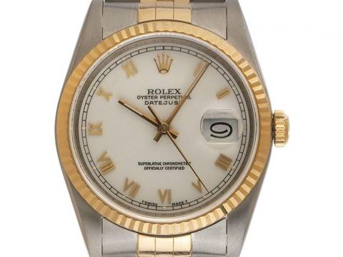  Rolex Datejust 36 Ref.16233 Bj.1988 Box&Beschreibung Original Vintage Unpoliert Datejust open 6/9 Jubilé Armband 