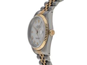 Thumbnail von Rolex Datejust 36 Ref.16233 Bj.1988 Box&Beschreibung Original Vintage Unpoliert Datejust open 6/9 Jubilé Armband