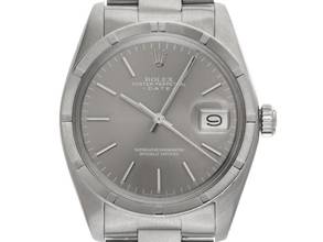 Thumbnail von Rolex Oyster Perpetual Date Ref.1501 1975 Box&Beschreibung Original Vintage Unpoliert Oyster Perpetual Date Stahl Rhodium Oyster Armband