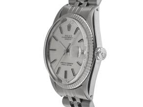 Thumbnail von Rolex Datejust 36 Ref.1601 Bj.1967 LC 100 Full Set sehr gut Vintage Datejust Stahl 18kt Weißgold open 6/9 Jubilé Armband