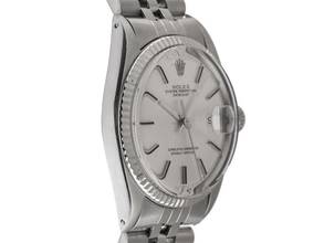 Thumbnail von Rolex Datejust 36 Ref.1601 Bj.1967 LC 100 Full Set sehr gut Vintage Datejust Stahl 18kt Weißgold open 6/9 Jubilé Armband