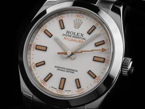 Thumbnail von Rolex Milgauss Oyster Perpetual Milgauss Ref.116400 2007 LC 100 Full Set sehr gut Vintage Milgauss Stahl Oyster Armband