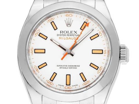 Rolex Milgauss Oyster Perpetual Milgauss Ref.116400 2007 LC 100 Full Set sehr gut Vintage Milgauss Stahl Oyster Armband 