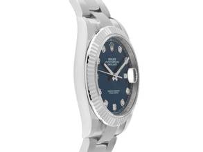 Thumbnail von Rolex Datejust 41 Ref.126334 Bj.2021 Full Set wie Neu Datejust Blau Diamanten Stahl 18kt Weißgold Oyster
